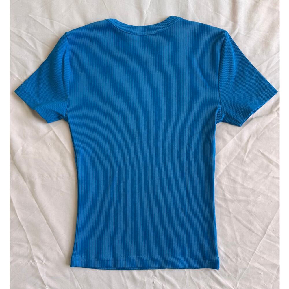 Zara Ribbed Crop Tee S - Picture 4 of 4